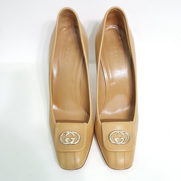 Classic Gucci Interlocking GG Pump Stacked Heel - Picture 3 of 8